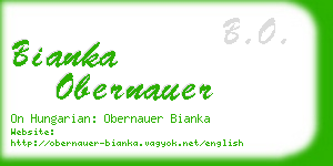 bianka obernauer business card